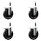 Service Caster 6'' Phenolic Swivel 7/8'' Expanding Stem Caster Set Total Lock Brake, 4PK SCC-EXTTL20S615-PHS-78-4 - alternate 1